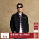 杰克·瓊斯（JACK&JONES）25年男裝秋季牛仔外套男鋼印壓花寬松潮流短款休閑黑色牛仔夾克 A16深灰牛仔 常規(guī) M （175）