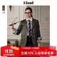 ELAND【100%綿羊毛】衣戀西裝女老錢(qián)風(fēng)翻駁領(lǐng)通勤外套2025冬新款 灰色(15)Grey S 160