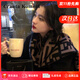 CRANTA KOMEIA圍巾女冬季2025新款韓版加厚保暖圍脖披肩生日禮物送女友老婆 棕色 高級感送女朋友愛(ài)人實(shí)用高檔