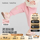 巴拉巴拉童裝寶寶長(cháng)褲男女童褲子2025冬裝加絨保暖束腳褲2025209425108209