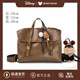 迪士尼（Disney）雙肩包女士新款旅行包輕奢背包高顏值通勤新年生日禮物女生閨蜜 美拉德包-棕色【贈蜜蜂狗】
