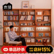 木鄰滿(mǎn)墻書(shū)柜實(shí)木整墻柜子一體式儲物柜防塵落地家用書(shū)架客廳組合書(shū)柜 【3組】書(shū)柜-省心版