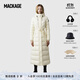 MACKAGE【經(jīng)典】女士 CALINA經(jīng)典保暖長(cháng)款修身顯瘦經(jīng)典羽絨服外套上衣 奶油白 S