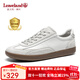 楓葉（leaveland）意大利男鞋2025新品真牛皮復(fù)古情侶款德訓(xùn)鞋戶外男士運(yùn)動(dòng)休閑板鞋 【2.0防潑水】白色（皮鞋碼） 42