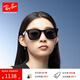 雷朋（RayBan）太陽(yáng)鏡方形眼鏡大框時(shí)尚潮流男女款防曬墨鏡0RB4391D禮物禮物 601/9A黑色鏡框深綠色偏光鏡片 尺寸65