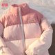 舒翎2025秋冬裝新款日系學(xué)院風(fēng)漸變加厚面包服外套女寬松立領(lǐng)棉衣棉服 粉色 L 建議115-130斤