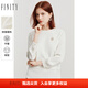 FINITY假兩件T恤春秋季新款白色高端設計感簡(jiǎn)約時(shí)尚女士上衣 白色 L
