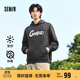 森馬衛衣男發(fā)熱抑菌冬季寬松連帽衣服加絨印花情侶裝109724116204
