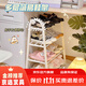 素樹(shù)家居鞋架子簡(jiǎn)易家用門(mén)口多層塑料鞋柜出租房宿舍收納神器多功能置物架 2層43CM【噴塑防銹】 慵懶黑（網(wǎng)紅熱賣(mài)鞋架）