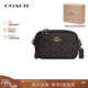 蔻馳（COACH）【品牌直供】女包便攜單肩斜挎包小包相機包禮物女 胡桃木拼色CY752 IMXAQ