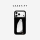 CASETIFY小鬼 適用于iPhone17/16/15 Air/Plus/Pro/Max 鏡面Magsafe 蘋(píng)果手機殼 鏡面黑框（Magsafe） iPhone 16 Pro Max