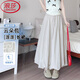 浪莎半身裙女夏季2025新款修身顯瘦顯高A字花苞裙白色大擺蓬蓬長(cháng)裙 淺灰 【冰絲涼感帶口袋】 均碼 【小個(gè)子款 80cm】
