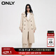ONLY秋季時(shí)尚百搭雙排扣寬松中長(cháng)款風(fēng)衣外套女|124136022 E10 沙丘沙色 170/88A/L
