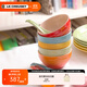 酷彩（Le Creuset）炻瓷米飯碗 湯碗 面碗 沙拉碗 家用碗套裝大碗彩虹系列漸變色 350ml彩虹系列米飯碗5件套