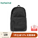 熱風(fēng)（Hotwind）新款男士簡(jiǎn)約字母雙肩包大容量旅行包ins潮電腦包 01黑色 F
