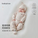 babylove新生兒連體衣春秋款純棉和尚服嬰兒衣服初生兒寶寶彩棉哈衣爬服