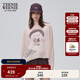 Teenie Weenie小熊女裝毛衣2025夏季新款圓領(lǐng)印花休閑戶(hù)外輕薄罩衫 淺粉色 S