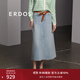 ERDOS 春夏復古A字牛仔長(cháng)裙都市休閑風(fēng)復古女半身裙可水洗 經(jīng)典藍 L 165/72A