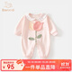 班喜迪嬰兒衣服秋裝嬰幼兒連體衣寶寶超萌哈衣爬服小月齡公主外出服春秋 粉色 80cm