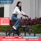 大行（DAHON）P10折疊自行車(chē)20英寸10速鋁合金男女運動(dòng)通勤V剎折疊車(chē)PAA003 珠光深藍