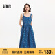 森馬（Semir）牛仔連衣裙女甜酷時(shí)尚個(gè)性2025夏元氣滿(mǎn)印背帶裙俏皮109325114025
