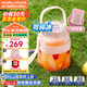摩飛電器榨汁機(jī)二代榨汁桶榨汁杯便攜式果汁機(jī)隨行冷萃杯旅行無線充電1升大容量榨蔬菜水果機(jī) 落櫻粉