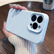 IKE適用蘋(píng)果15手機殼全包鏡頭iPhone16/17air簡(jiǎn)約純色15液態(tài)硅膠14pro防摔軟殼11/12/13max/plus新款 新天藍-【鏡頭全包】-抗震/防摔款/內里植絨 蘋(píng)果15