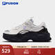 FILA FUSION斐樂(lè )潮牌女鞋BIANCO II厚底鞋2025夏季新款硬糖鞋2代 香雪白/黑-WB 37.5