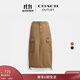 蔻馳（COACH）奧萊女士棉質(zhì)工裝長(zhǎng)裙 卡其色 155 /66A (0)