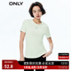 ONLY時(shí)尚通勤簡(jiǎn)約直筒圓領(lǐng)短袖T恤女|123201177 A53 新芽綠SPROUT GREEN XS (155) 76A