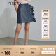 PORTS寶姿 商場(chǎng)同款新品女裝造型波點(diǎn)半身短裙SL8S004KFP023 丈青混色 S 4