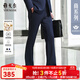 雅戈爾（YOUNGOR）西服男士630F款褲子秋冬青年男套西褲子全羊毛面料經(jīng)典款西褲 深藍 32 175/82A