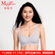 曼妮芬芒果杯女士文胸抗菌無(wú)鋼圈背心無(wú)痕舒適內衣 090 紫色 M 160/85