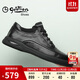 金利來(lái)（Goldlion）男鞋男士休閑鞋時(shí)尚舒適耐磨休閑皮鞋50623011401A黑色-39碼