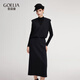 歌莉婭針織套裝女2025新款一整套穿搭高級感三件套1ESJAC300 50B灰黑色 S