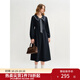 獨束大碼女裝學(xué)院風(fēng)海軍領(lǐng)織帶連衣裙秋季新款微胖MM收腰顯瘦裙子 海軍藍 3XL （尺碼：5）