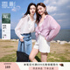 香影天絲輕薄開(kāi)衫襯衫外套女夏季2025新款高級感襯衣戶(hù)外寬松上衣 粉紫 S