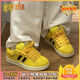 男款多巴胺黃色胖胖面包鞋女新款2025春夏季百搭運動(dòng)滑板鞋女 黃色【升級版】99%小姐姐選擇 35 【標準尺碼收藏加購優(yōu)先發(fā)貨】