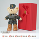 【次日達】兵哥哥迷彩小熊公仔玩偶生日禮物毛絨玩具結婚紀念品 禮盒B款：靴子+禮盒+名牌+腰帶