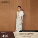 SNIDEL2025春夏新品簡(jiǎn)約圓領(lǐng)中袖小香風(fēng)針織開(kāi)衫短外套SWNT251194 灰白色 均碼 (F)