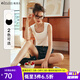 Olrain歐芮兒米白色背心吊帶女夏季女裝新款修身方領(lǐng)針織打底上衣 米白色 S