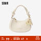 森馬（Semir）包包斜挎包女2024新款手提包時(shí)尚設計感單肩包俏皮可愛(ài)豌豆包 奶白10501-105524153033 均碼
