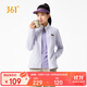361°外套女秋季搖粒絨立領(lǐng)拼色運動(dòng)戶(hù)外休閑夾克開(kāi)衫衛衣662533603-4