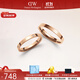 丹尼爾惠靈頓（DanielWellington）dw戒指女 經(jīng)典玫瑰金色情侶對戒 生日禮物送女友送男友 經(jīng)典玫瑰金+水晶，聯(lián)系客服備注