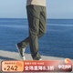 AKCLUB夏季薄款新復古回潮休閑褲男長(cháng)褲子斜紋直筒港風(fēng)AK男裝2312203 軍綠 S
