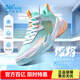 361°【悍將】?jì)和型@球鞋夏季透氣減震中大童運動(dòng)鞋女童訓練球鞋 淡藍綠色/361度白/夕陽(yáng)橙色 37