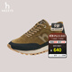 哈吉斯（HAZZYS）男鞋 春秋款休閑鞋拼接風(fēng)R02輕量慢跑訓練鞋男ALPZ7FBC068 卡其色KK 40 （255）