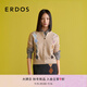 ERDOS 25秋冬圓領(lǐng)陶瓷紐扣提花通勤針織學(xué)院風(fēng)女開(kāi)衫羊絨衫 淺駝 2XL 175/96A