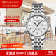 天王（TIAN WANG）【同城隔日達】力諾手表男生日禮物紀念日手表女商務(wù)全自動(dòng)機械表 白面 鋼帶 女表-51202