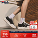 FILA 斐樂官方男鞋帆布鞋2025秋季漢堡鞋透氣休閑鞋運動鞋